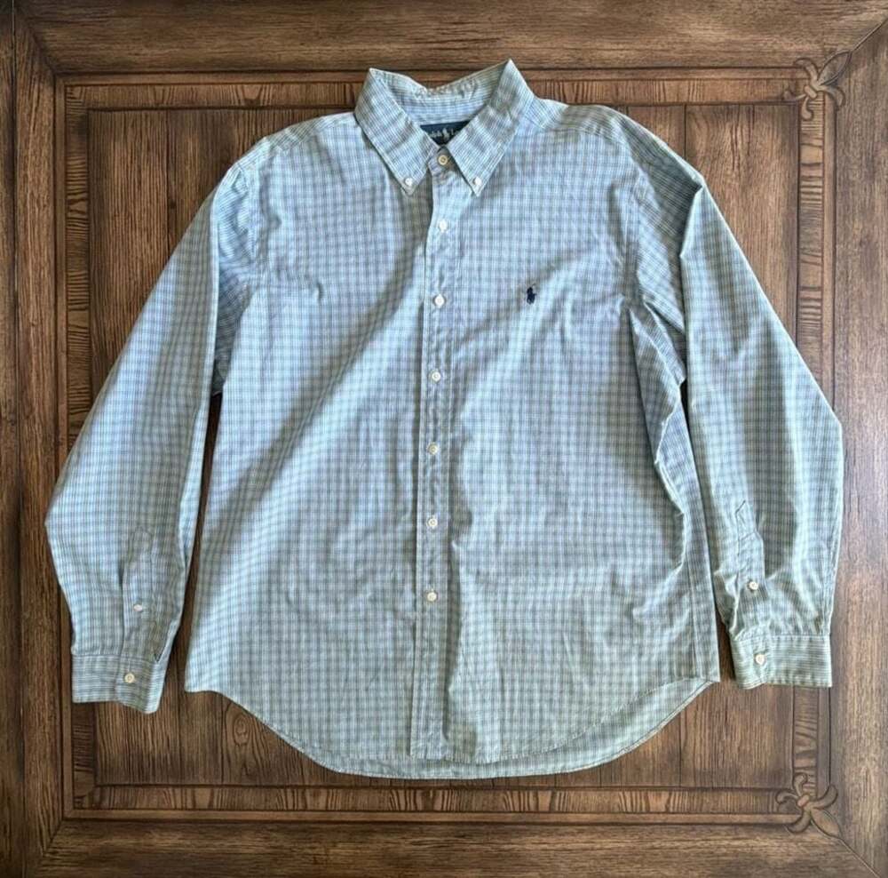 Ralph Lauren Classic Fit Plaid Button Down Shirt XL